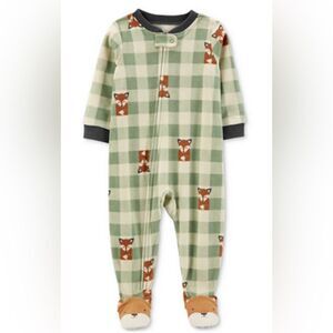 Carter's Toddler Boys One-Piece Fox Fleece Footie Pajamas, size 2T